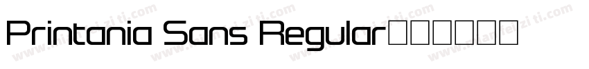 Printania Sans Regular字体转换